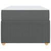 Bed Frame with Mattress Dark Gray 100 x 200 cm Fabric