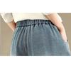 Women's Plus Size Casual High Waist Wide Leg Jeans Elastic Loose Slimming Straight Cut Denim Pants Versatile Loose Fit