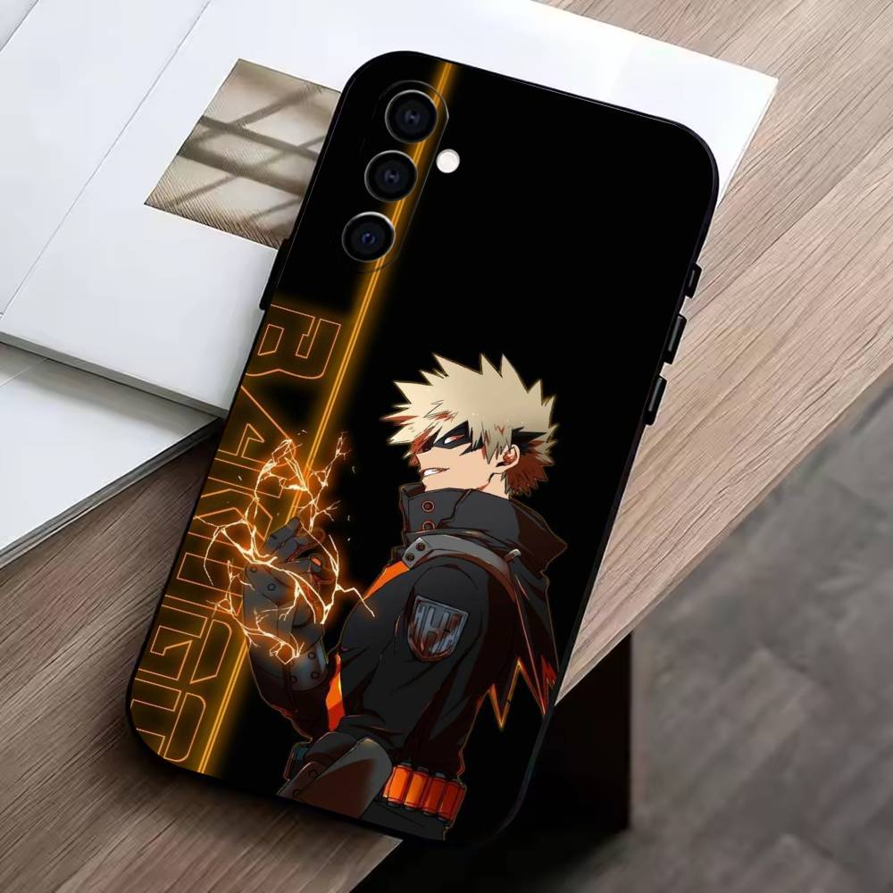 

Hero Academia KK-Katsuki Phone Case For Samsung Galaxy A73,A72,A71,A70,A53,A52,A51,Others Soft Black Cover Samsung a21s