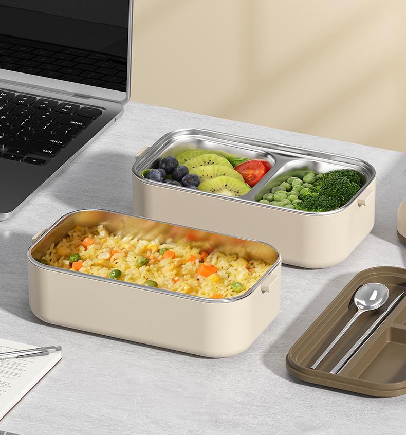 Caixa de Bento Almoço Isolada Multicamadas Estilo Japonês com Aço Inoxidável 304 para Micro-ondas para Trabalhadores de Escritório