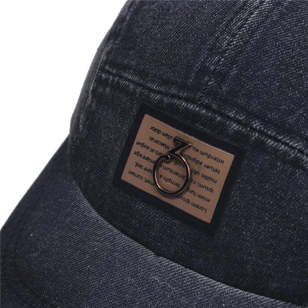 Men's & Women's Washed Denim Duckbill Cap - Short Brim, Distressed Style for Outdoor Sun Protection
