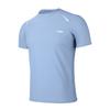 Waterproof Chlorine Resistant Simple Solid Color Speed Training Short Sleeve Swimwear Men Swimwear Blue LNYW821-4