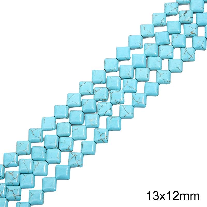 Synthetic Blue Turquoise Round Loose Beads for DIY Jewelry Accessories - Bracelets, Necklaces, Pendants