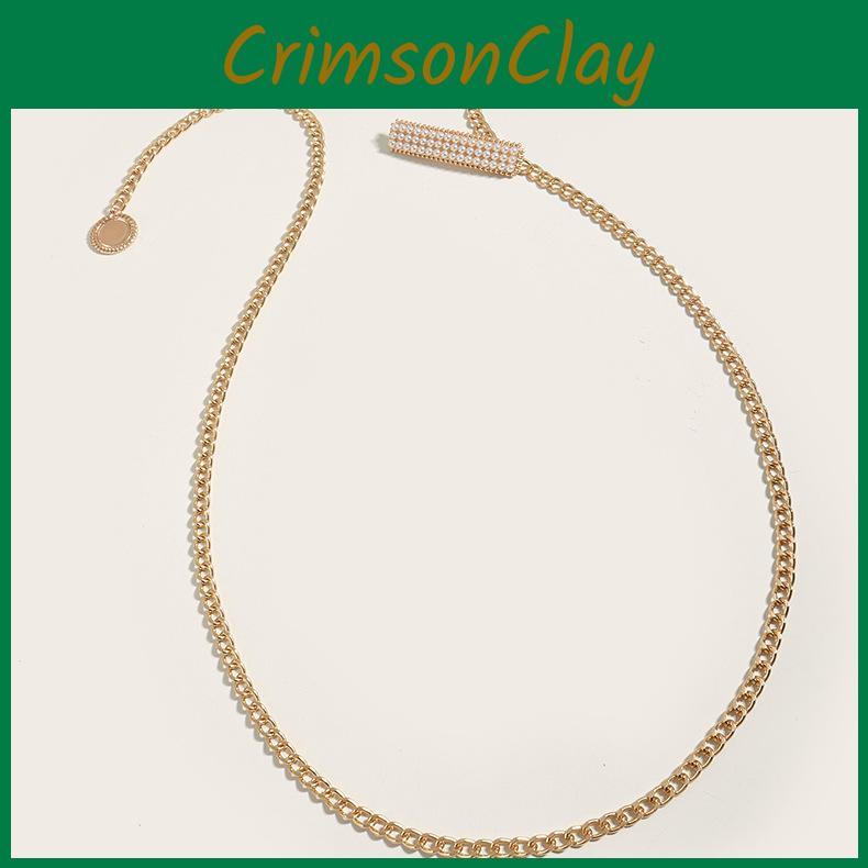 Women Summer Body Chain With Metal Material And Pearl Buckle For Stylish Occasions