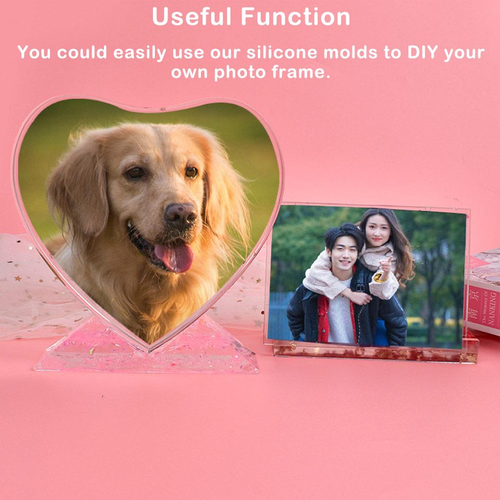 Jewelry Making Mold DIY Crafts Love Heart Multi-Specification Casting Die Decorative Silicone Mould for Anniversary Gift