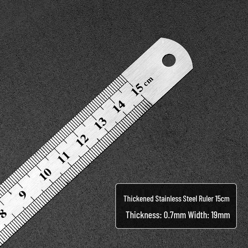 

Набір потовщених сталевих лінійок: Лінійка 15см-2м для малювання та креслення, Безкоштовна доставка