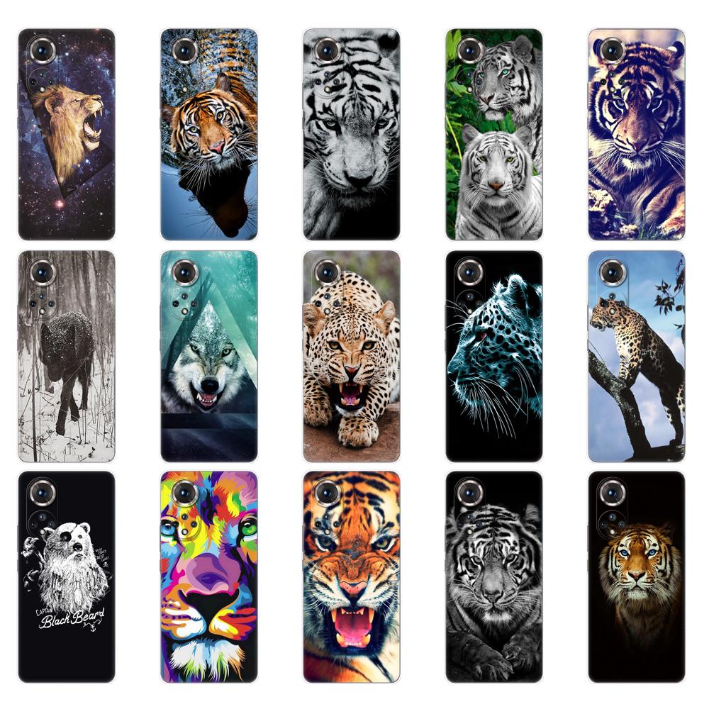 For Honor 50 Case For Honor 50 Pro Case Phone Back Cover On Huawei Nova 9 Pro Case Nova9 Honor50 50Pro Case Wolf Tiger Lion Bear