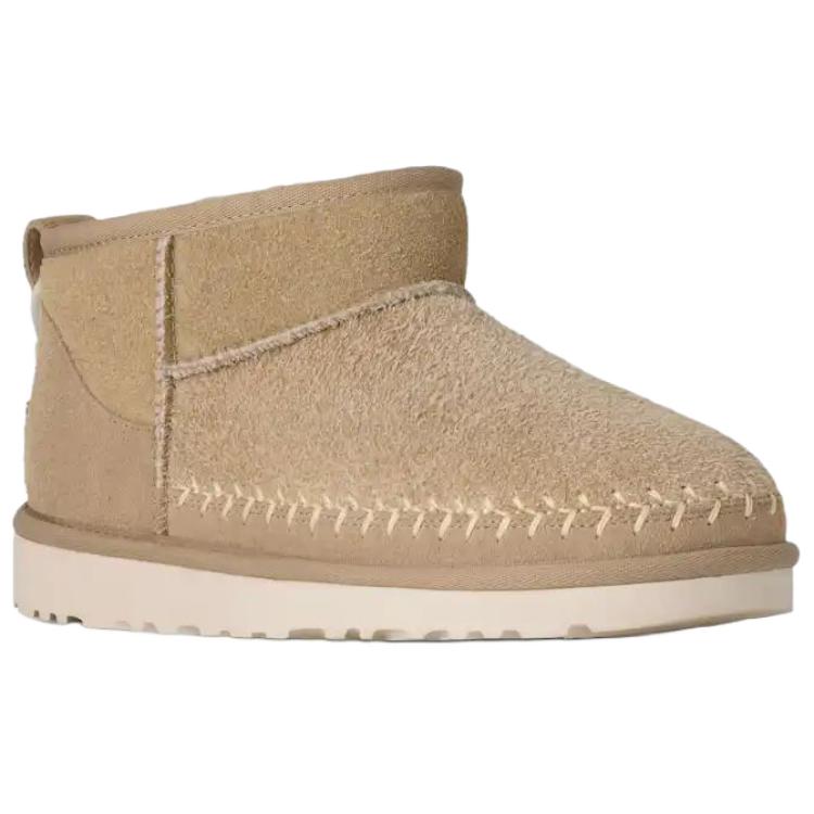 UGG Classic Ultra Mini Biarritz Durable Fashionable Comfortable Ankle Snow Boots Women boots Khaki 1171538-MDSD