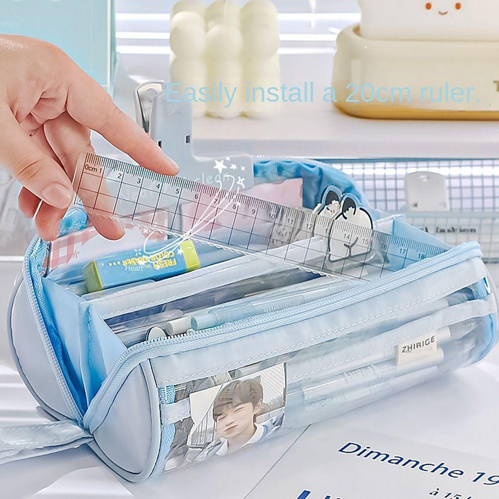 Round Pencil Case 8 LAYERS Stationery Organizer Special Design Pen Bag Student Gift