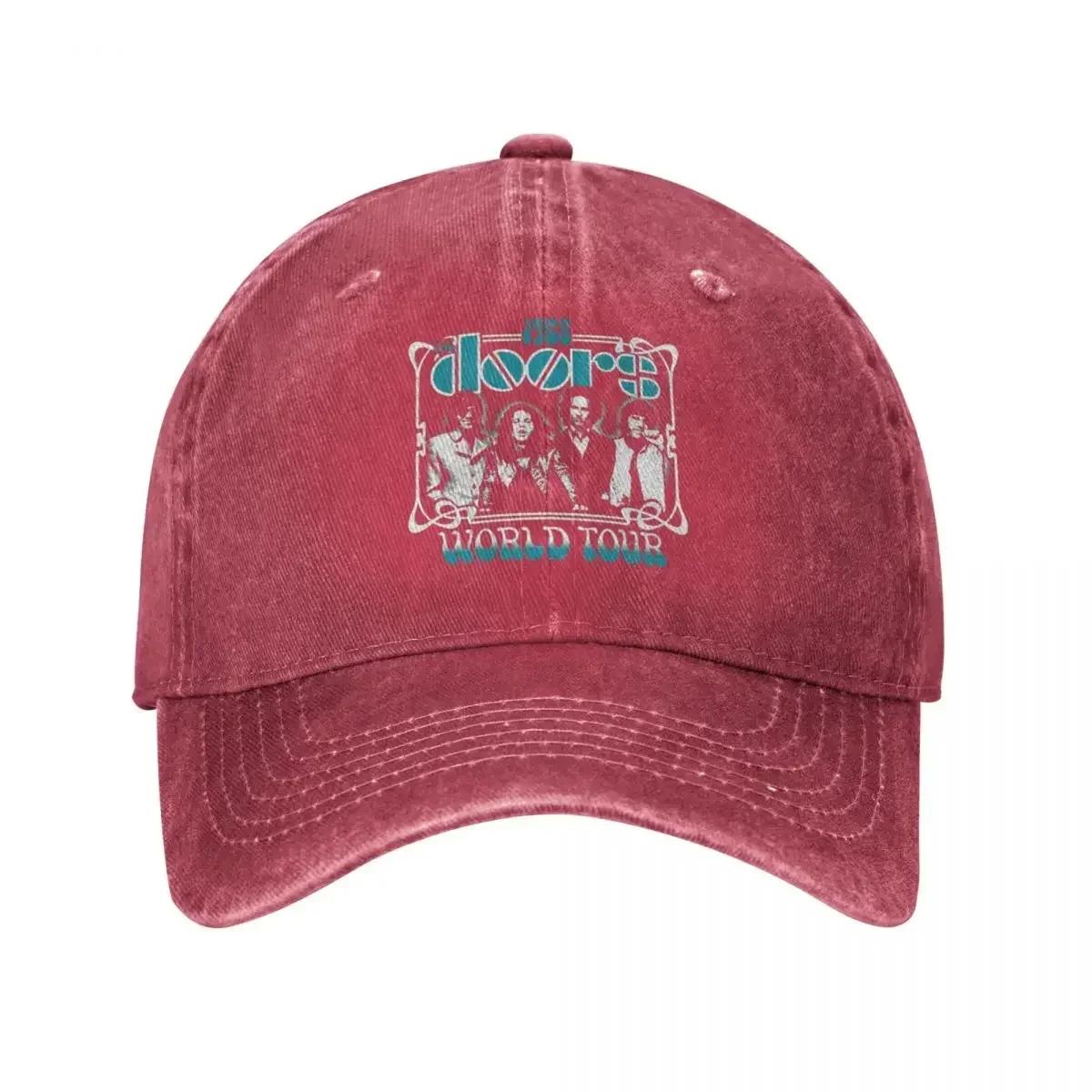 

Music Band The Doors Unisex Women Baseball Caps Distressed Denim Hats Cap Vintage Outdoor All Seasons Travel Gift Snapback Hat One Size