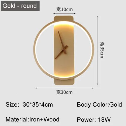 Moderne LED Wand Lampe Uhr Wand Leuchte für Schlafzimmer Wohnzimmer Esszimmer Gang Veranda Indoor Wand Dekor Beleuchtung Leuchte Glanz