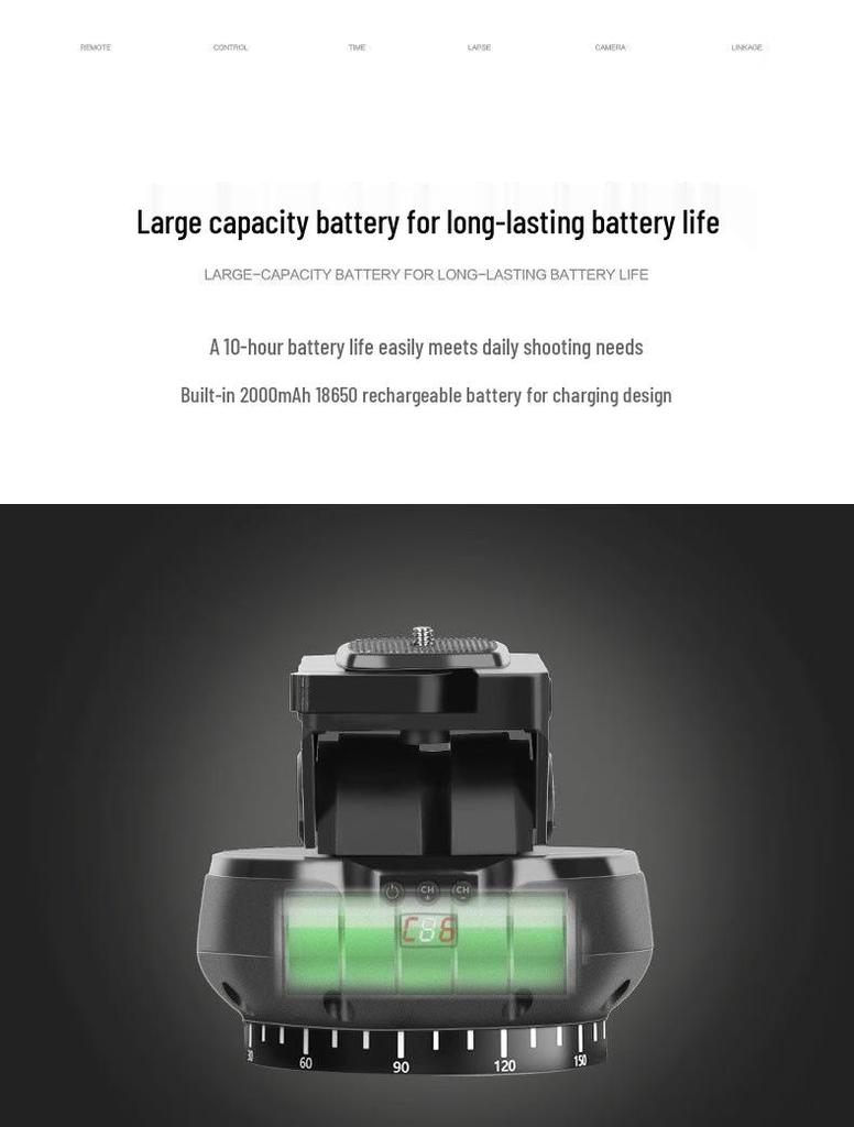 Era Panoramic Electric Pan-Tilt Head: 360° DSLR Camera Time-Lapse Photography with Automatic Rotation
