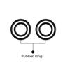 Magnetic Fishing Lure Bait Holder with Rubber Rings Lures Hook Keeper Holder Prevent Scratching Accessories for Outdoor Fishing