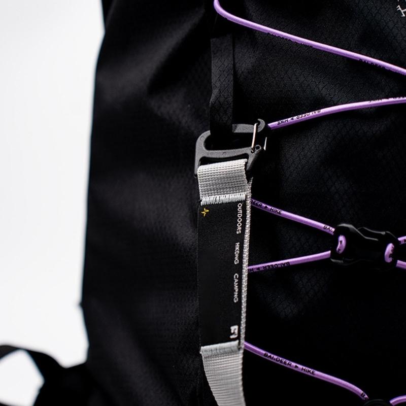 Regulable Webbing Carabiner Hook Backpacks Attachments Clip Triangular Hook for Outdoor Gears Accessories