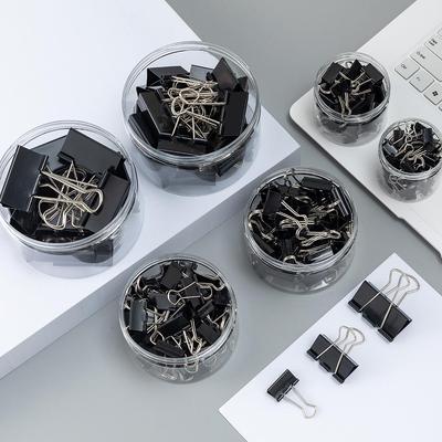 Schwarze Metall-Büroklammern mit langem Schwanz für Büro- und Schülergebrauch