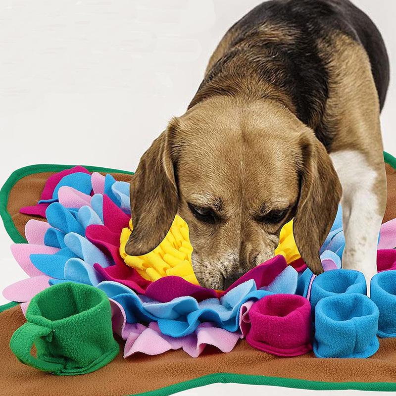 Pet Snuffle Feeding Mat Pet Dog Snuffle Mat Dog Training Pad for Cats Dogs Portable Travel Use for Slow Eating & Smell Training