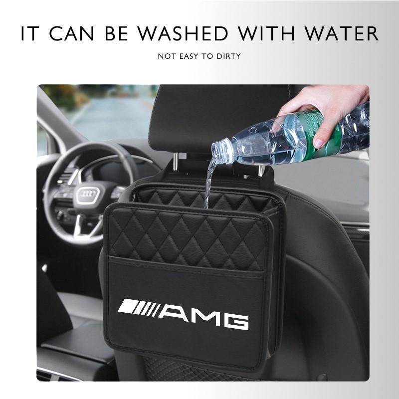Car Backseat Organizer Multifunction Interior Storage Bag For Mercedes Benz AMG W206 W204 W205 W212 W213 W221 W22 Keychain AY1