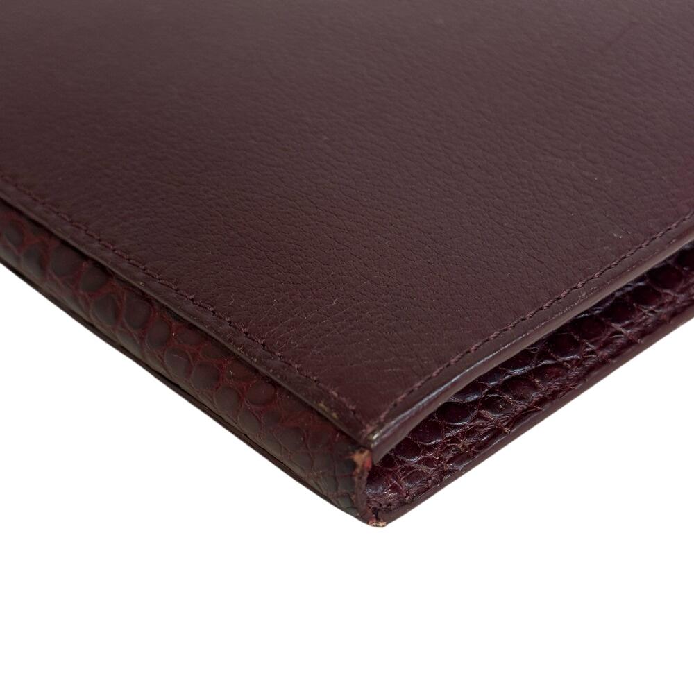 Camille Fournet CamilleFournet leather Clutch bag Bordeaux leather Used