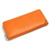 Leather Craftsman Dualline Men's Genuine Tochigi Leather Smart Round Zipper Long Wallet DU006 CA (Caramel)