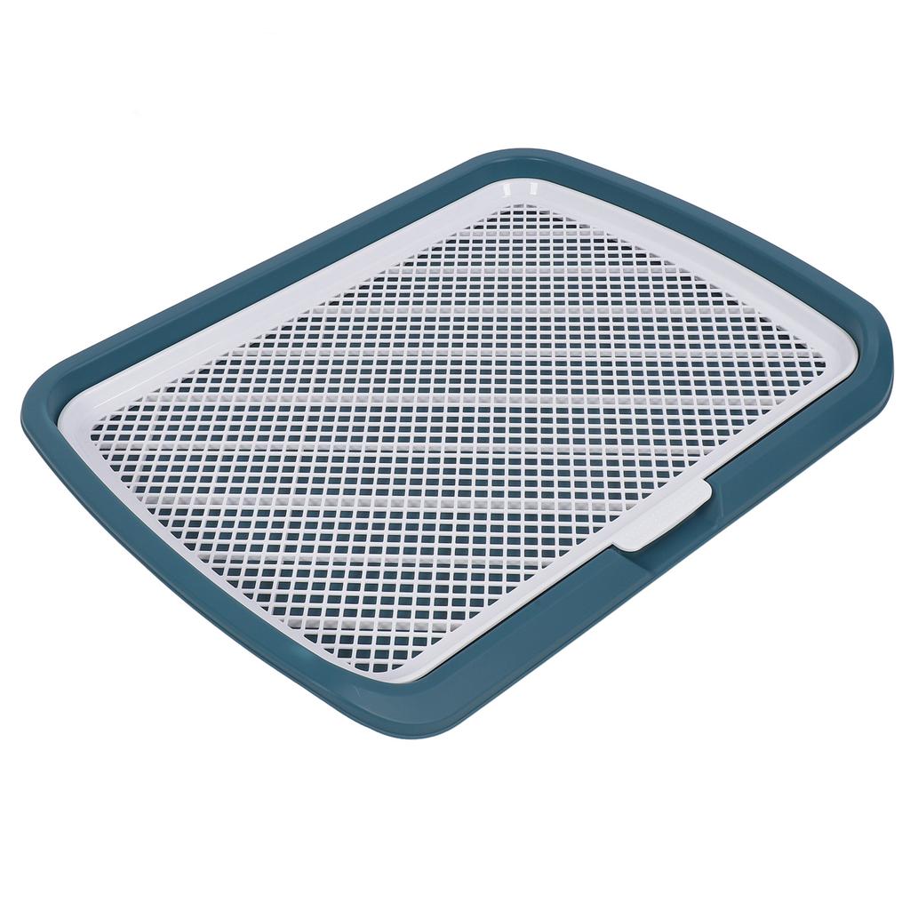 Puppy Potty Training Tray Detachable Washable Mesh Dog Pee Pad Holder Tray for Small Breed Dog Blue