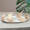 Round Mirror Plate Decorative Cosmetics Storage Tray for Catering , Wedding Party Decoration - 300mm