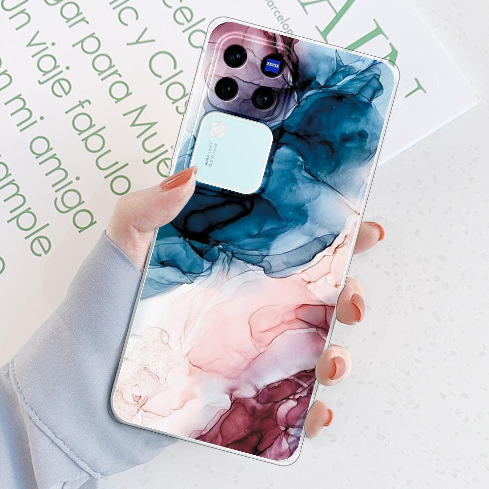 Für Vivo V30 Pro 5G Hülle Rückseite Für Vivo V29 Pro Funda Stoßfeste Klare Weiche Silikon Handyhülle für Vivo V30 V29E TPU Coque