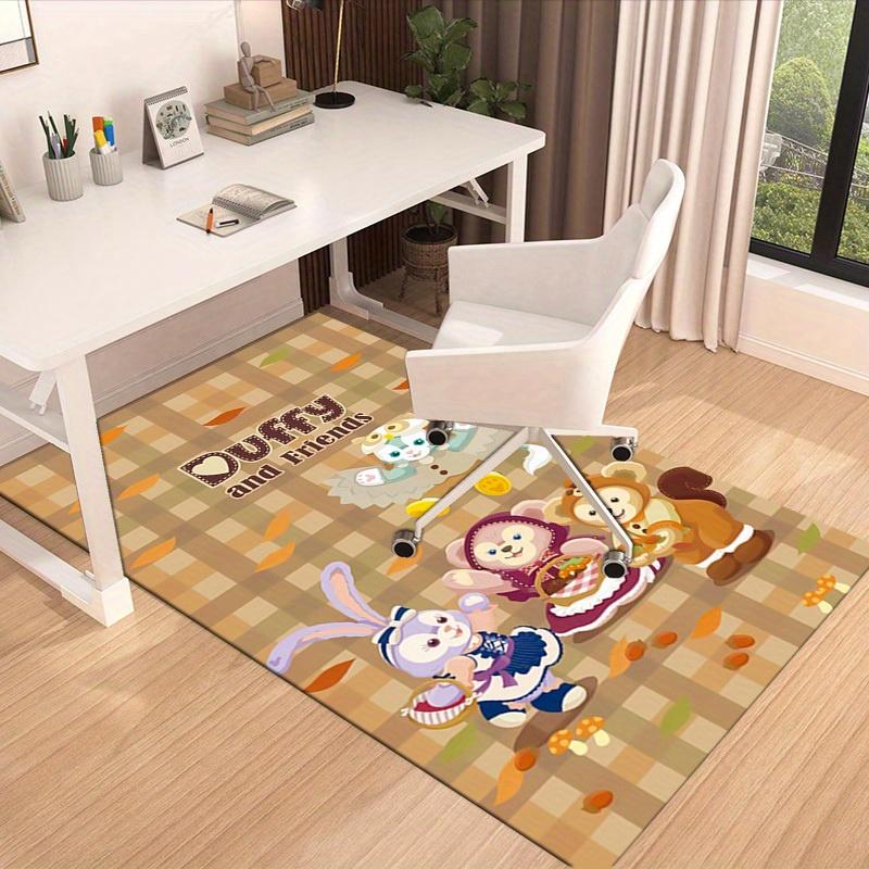 1pc. Cute Duffy and Friends Plush Rug - Perfect for Home Decor, Office Carpet, Chair Cover, Outdoor Use, and Gift Ideas!z0410148
