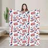 Coperta in Flanella Union Jack Bandiera UK Simbolo Britannico di Londra Morbida Stampata Copriletto per Letto Divano Multifunzionale