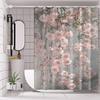 Spring Summer Floral Shower Curtain-Vibrant Flower Design, Machine Washable Suitable for Bathroom Decorative Shower Curtain