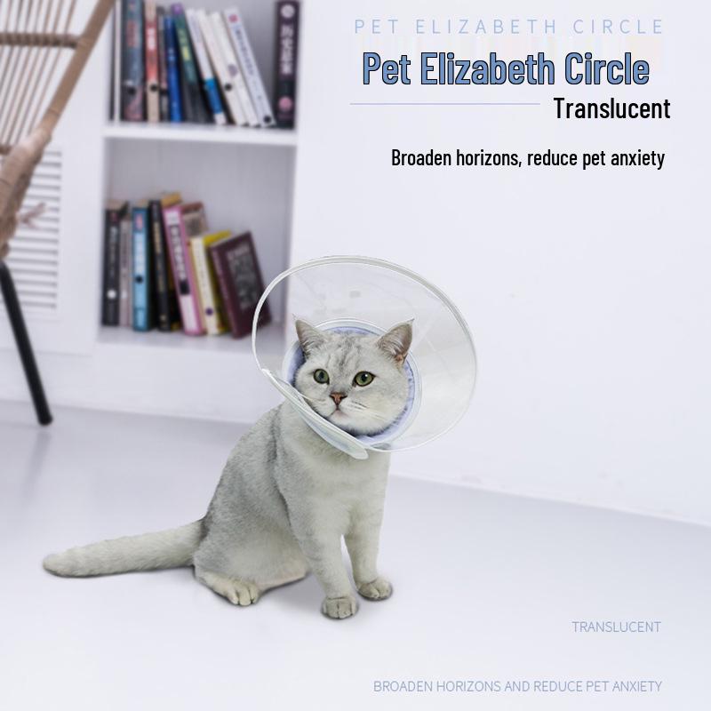 Cat Grooming Anti-Scratch & Bite Protective PVC Collar Set