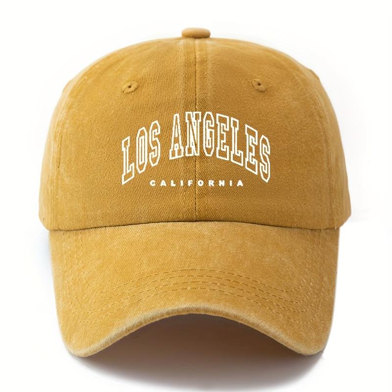 

Мужская ретро бейсболка Los Angeles, легкая уличная кепка-утка, подходит для кемпинга, вечеринок, водителей грузовиков Adjustable жёлтый