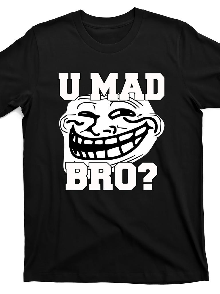 Unisexs U Mad Bro Graphic T Shirts Breathable Lightweight Casual Outings Sports Casual Attire Retro Style Funny TShirt