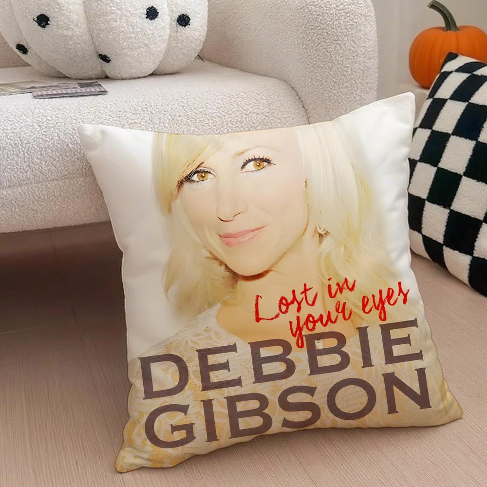 Debbie Gibson Pillow Case Anti-dustmite Pillowcase Invisible zipper silky short plush Sofa cushion cover