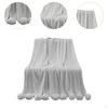 Decorative Blanket Tissue with A Gentle Welcoming Ball 39.37 Inx41.34 Inches for Women