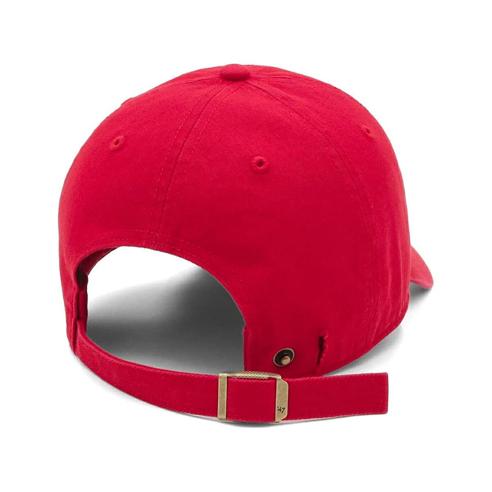 47brand 47BRAND 47 CLEAN UP Cap, Plain, Red, FREE FLAT 47 CLEAN UP NONE