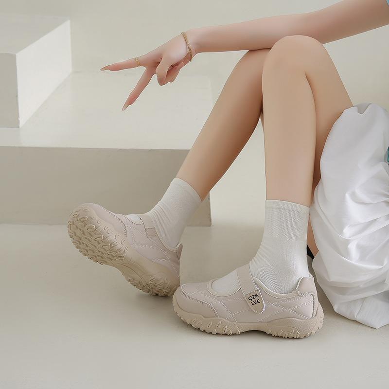 Summer new breathable little white shoes female students platform versatile casual sports board shoes-
