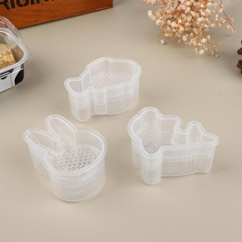 3Pcs/Set Cartoon Shape Rice Ball Mold Sushi Roll Bento Press Mold Diy Tools