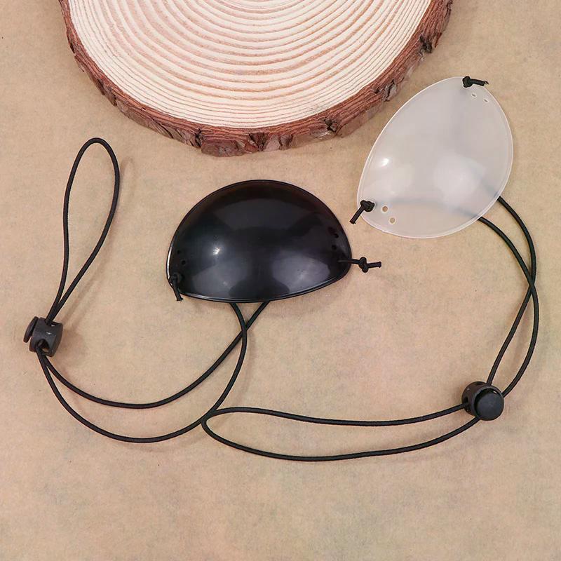 Durchscheinend Schwarz Einzelnes Augenschutz Korrektur Kinder Monokular Augenbrille Patch Amblyopie Augenbinde Ein Auge Schielen