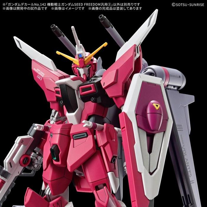 BANDAI SPIRITS Gundam Decal No.142 Mobile Suit Gundam SEED FREEDOM General 2 Water Slide Decal, Multicolor