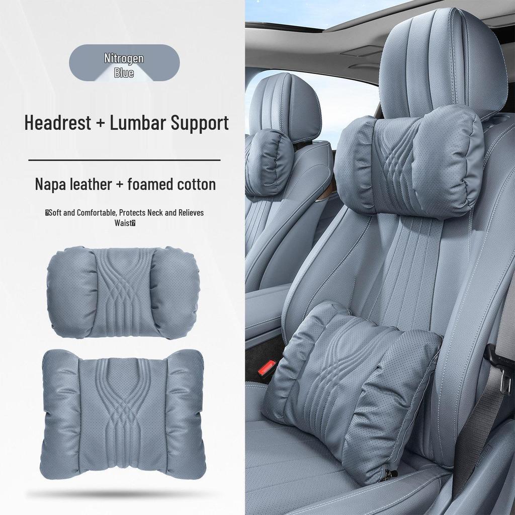 Universal Car Headrest & Lumbar Support Cushion Set for Maybach - All-Season Neck Protection