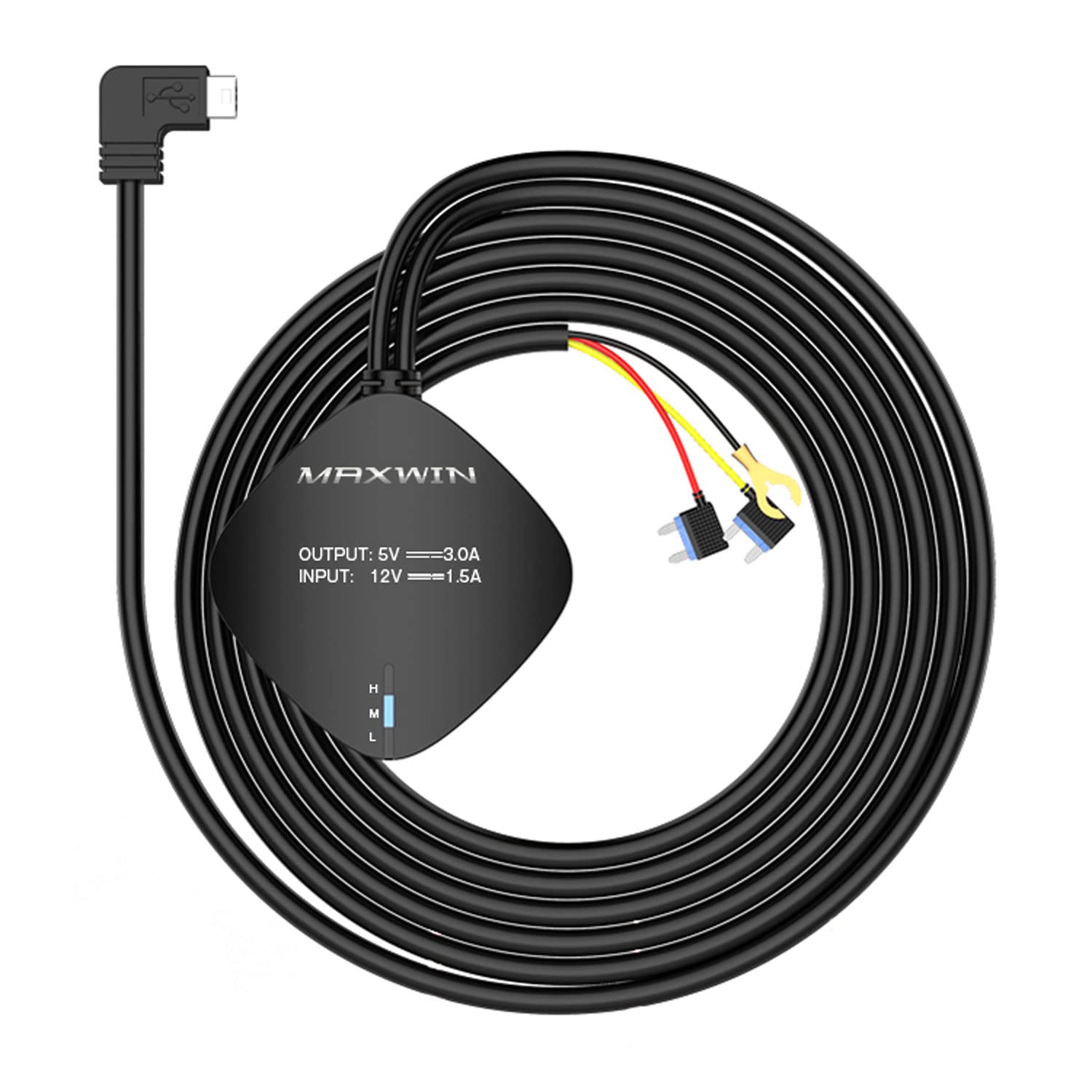 

Кабель питания для мониторинга Регистратор движения Мониторинг парковки Кабель постоянного подключения Блокировка ACC Защита от низкого напряжения MDR-CCAB01