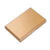Sleek Aluminum Business Card Holder Slim Design, Secure Closure, Holds 20 Cards, Elegant Blue Finish