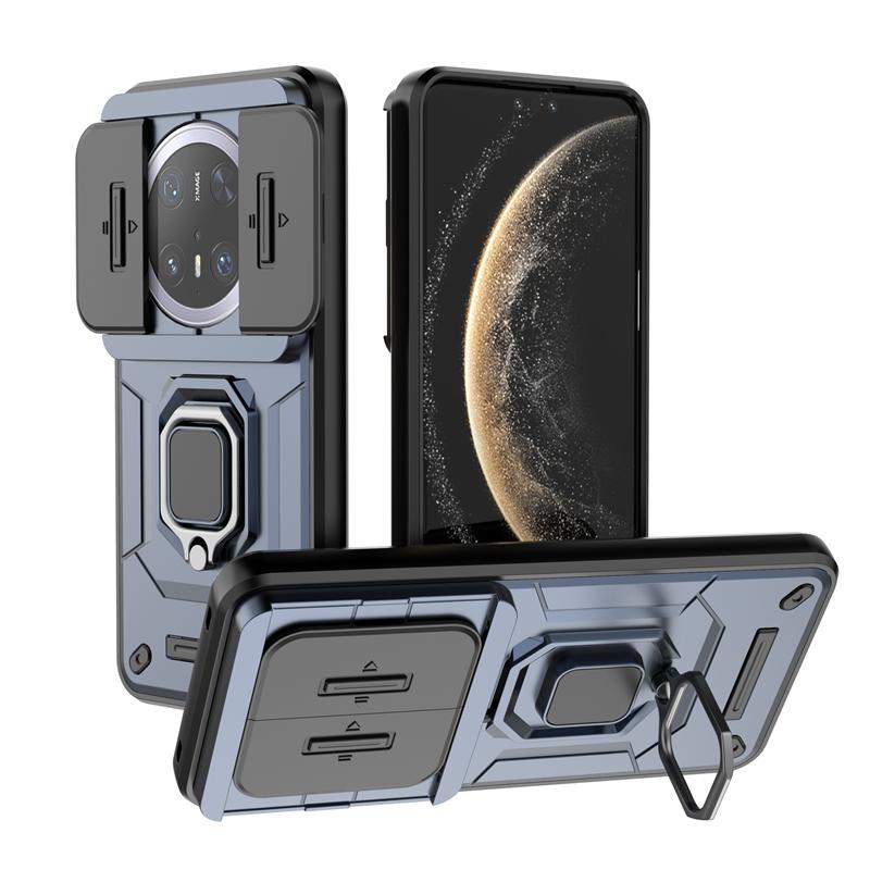 

Для Huawei Mate 70 Pro Чехол Чехол Huawei Mate 70 Pro Capas Новый противоударный задний слайдер-держатель для объектива Fundas Huawei Mate 70 Pro For Mate 70 Pro синий