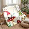 Gnomes Celebrate Autumn Theme blanket Lightweight Warm Flannel Blanket Decorative Throw Blanket for Home Decoration