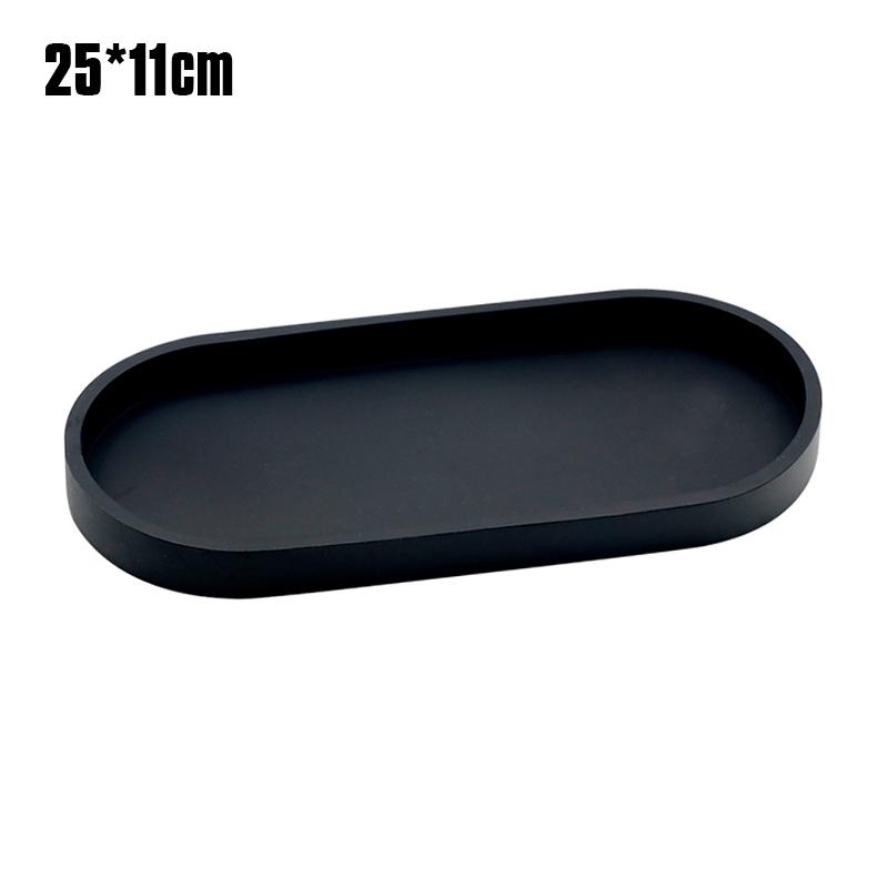 Bathroom Vanity Trays Silicone Kitchen Sink Countertop Dish Soap Sponge Storage Tray Toilet Tank Oval Storage Tray Home Decor