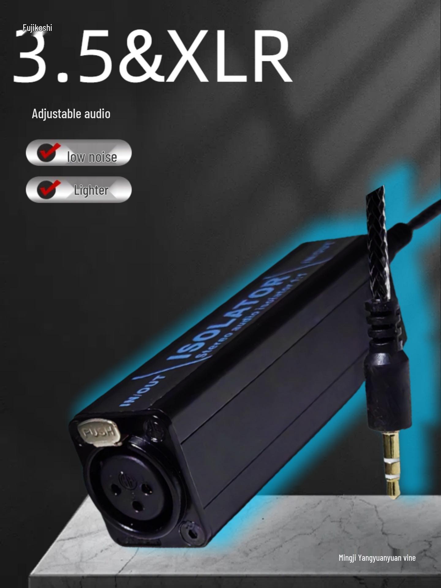 

3.5 Audio Isolation Filter: Ground Loop Noise Cancelling XLR Balanced Signal Amplifier