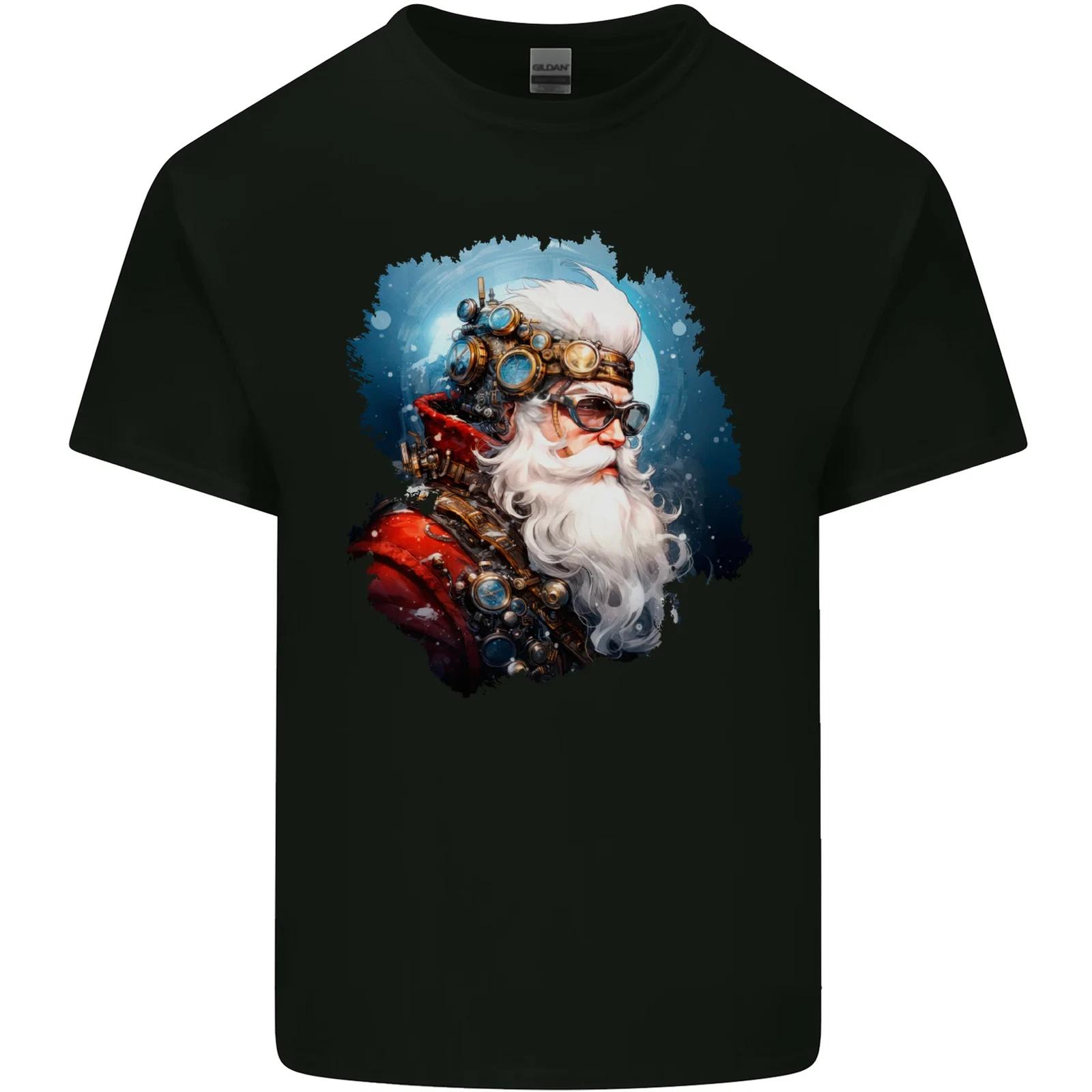 Steampunk Santa Claus Christmas Xmas Kids T-Shirt Childrens 4XL