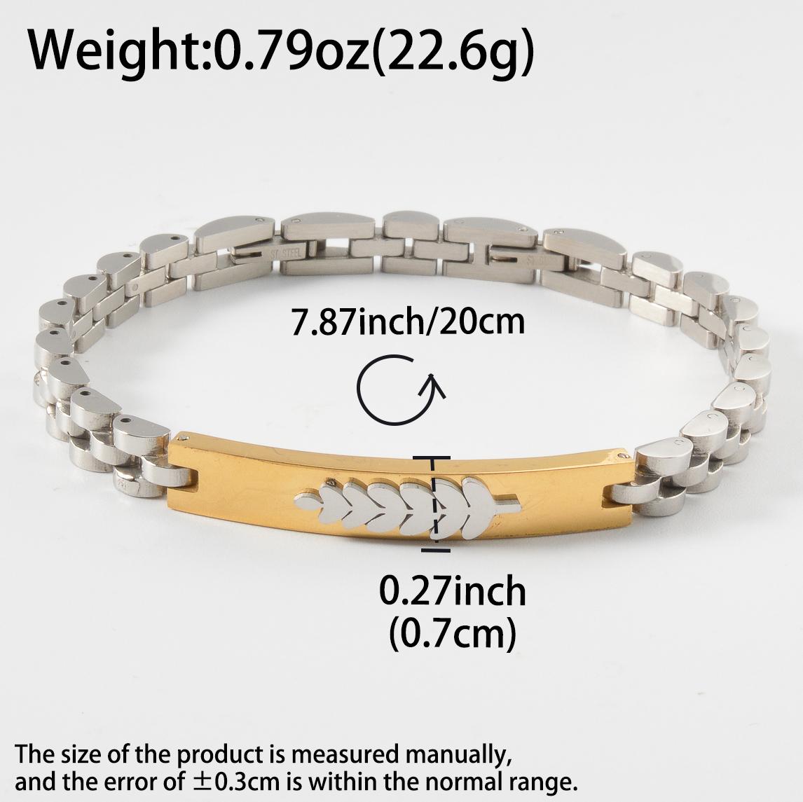 

Stainless Steel Industrial Bracelet Edgy Trend Retro Luxury Unisex Bangles Christmas Gift New Year Present for Friends