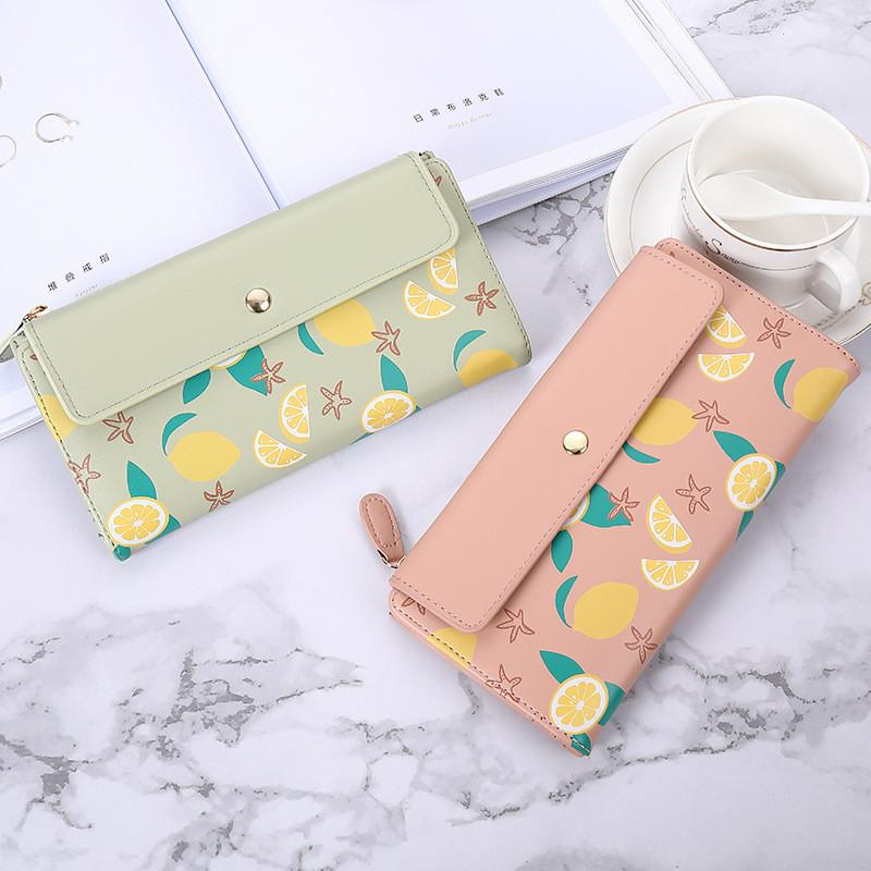Cute Korean Style Long Wallet For Women With Multiple Card Slots High Quality Student Coin Purse