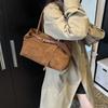 Tote Bag Large Capacity Handbag Solid Color Underarm Packs Cute Suede Shoulder Bag Travel